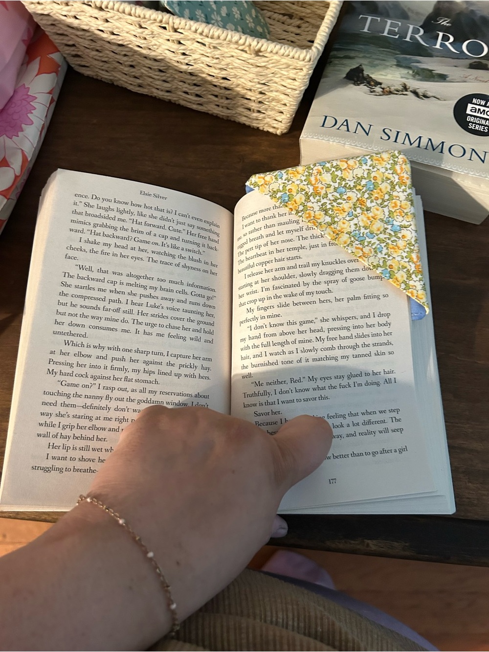 Yellow Floral Corner Bookmark - Cotton Fabric
